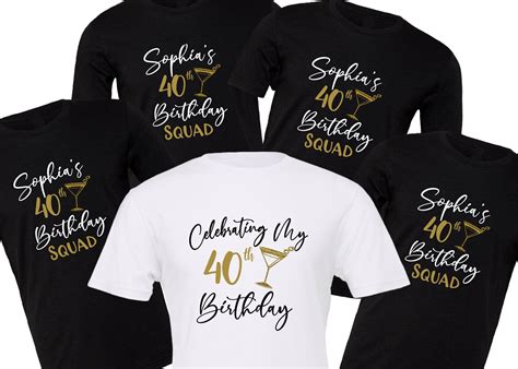 40th birthday t shirts|personalised 40th birthday t shirts.